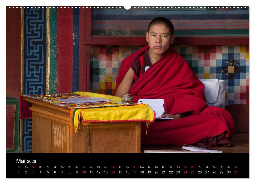 Bhutan 2026 - Land des Donnerdrachens (CALVENDO Premium Wandkalender 2026)