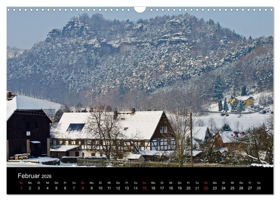 Die sächsische Schweiz 2026 (CALVENDO Wandkalender 2026)