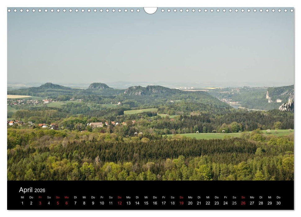 Die sächsische Schweiz 2026 (CALVENDO Wandkalender 2026)