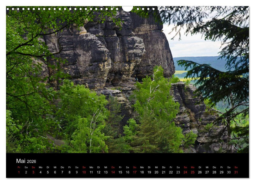 Die sächsische Schweiz 2026 (CALVENDO Wandkalender 2026)
