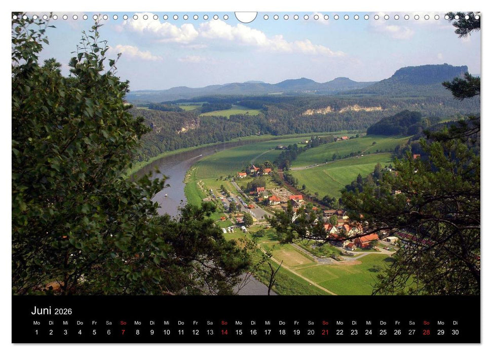 Die sächsische Schweiz 2026 (CALVENDO Wandkalender 2026)