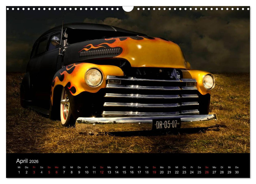 Außergewöhnliche Autos - Hot Rods (CALVENDO Wandkalender 2026)