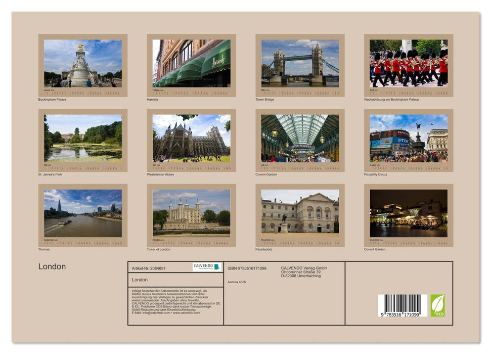 London (CALVENDO Premium Wandkalender 2026)