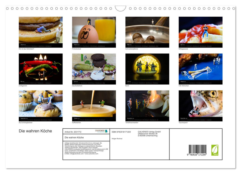Die wahren Köche (CALVENDO Wandkalender 2026)