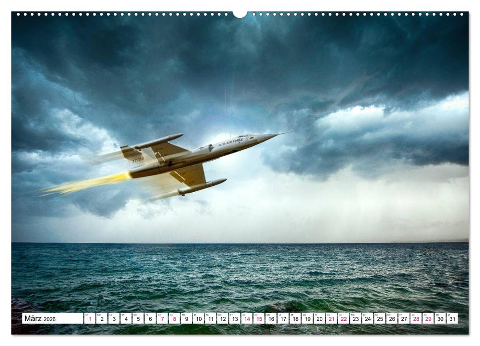Modellflug in Szene gesetzt (CALVENDO Premium Wandkalender 2026)