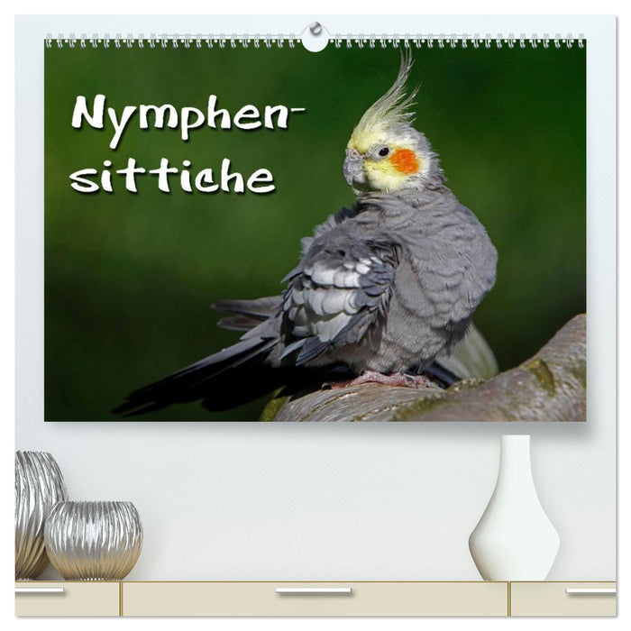 Nymphensittiche (CALVENDO Premium Wandkalender 2026)