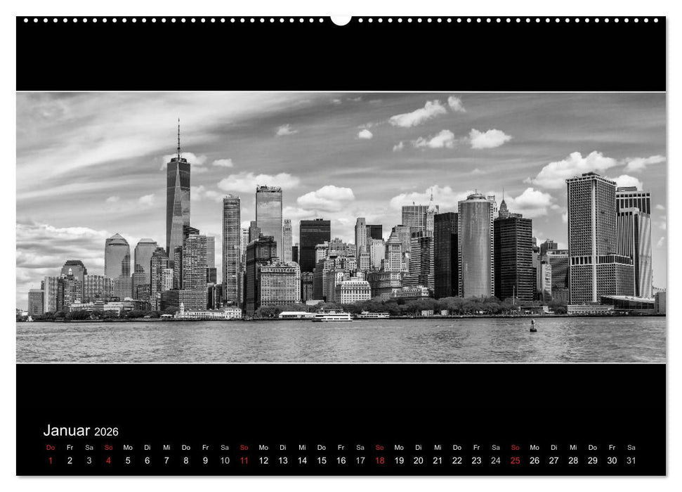 NEW YORK CITY Höhepunkte im Panoramaformat (CALVENDO Wandkalender 2026)