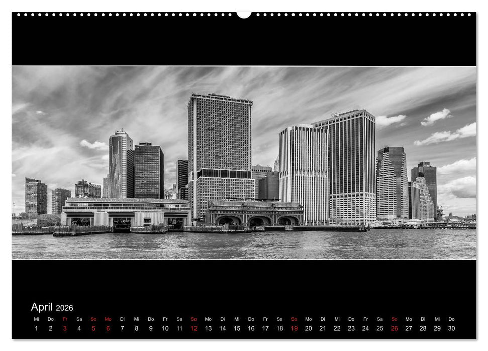 NEW YORK CITY Höhepunkte im Panoramaformat (CALVENDO Wandkalender 2026)
