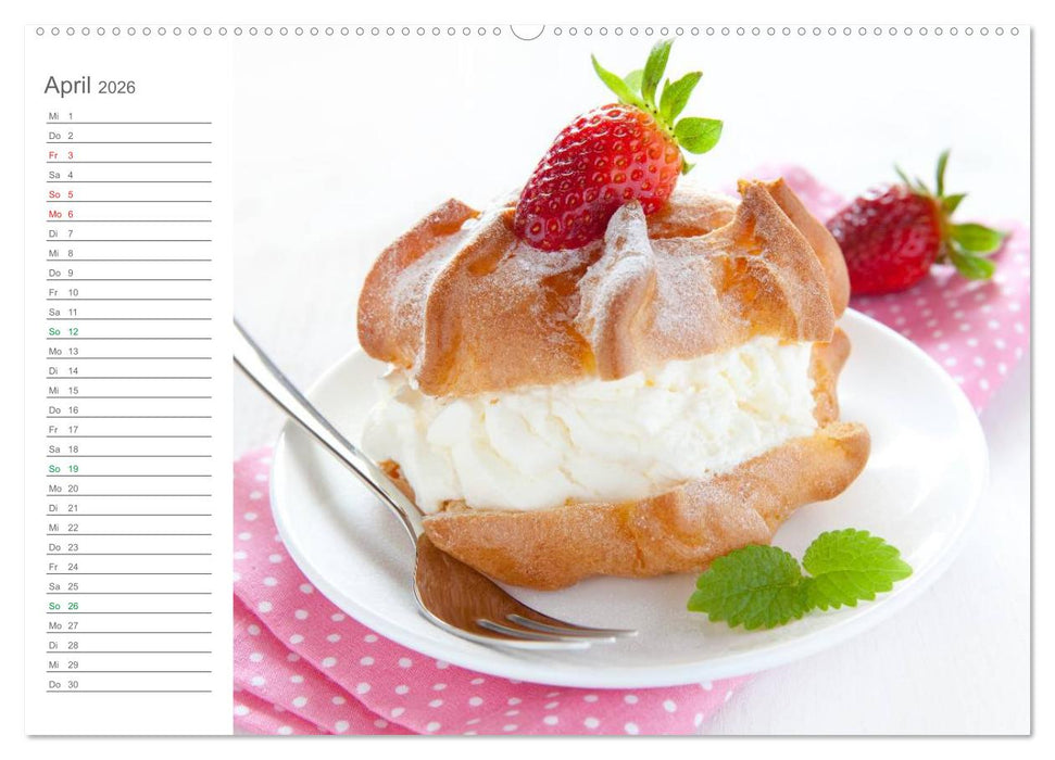Mhhh ... Kuchenzeit Mein Küchenplaner (CALVENDO Wandkalender 2026)