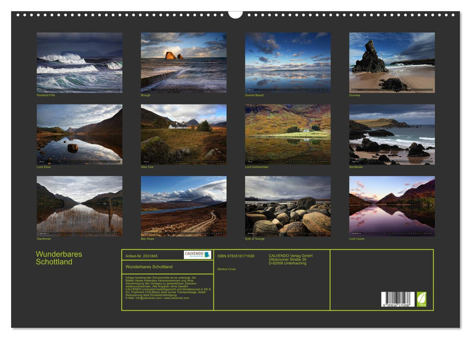 Wunderbares Schottland (CALVENDO Wandkalender 2026)