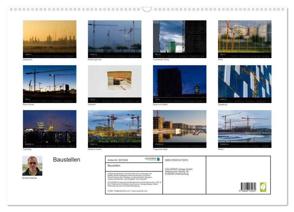 Baustellen (CALVENDO Wandkalender 2026)