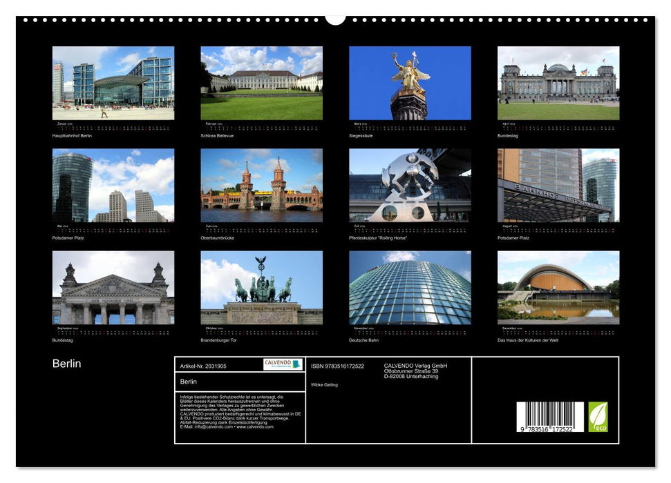 Berlin (CALVENDO Premium Wandkalender 2026)