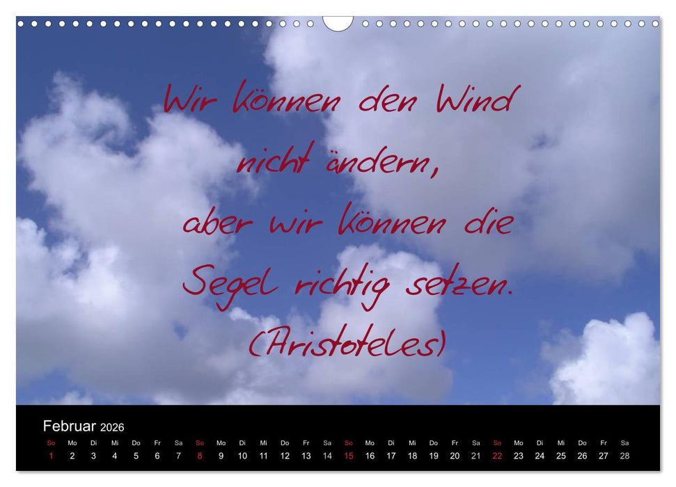 Positiv durch´s Jahr (CALVENDO Wandkalender 2026)