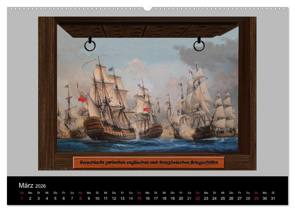 Schiffe im Spiegel ihrer Zeit (CALVENDO Premium Wandkalender 2026)