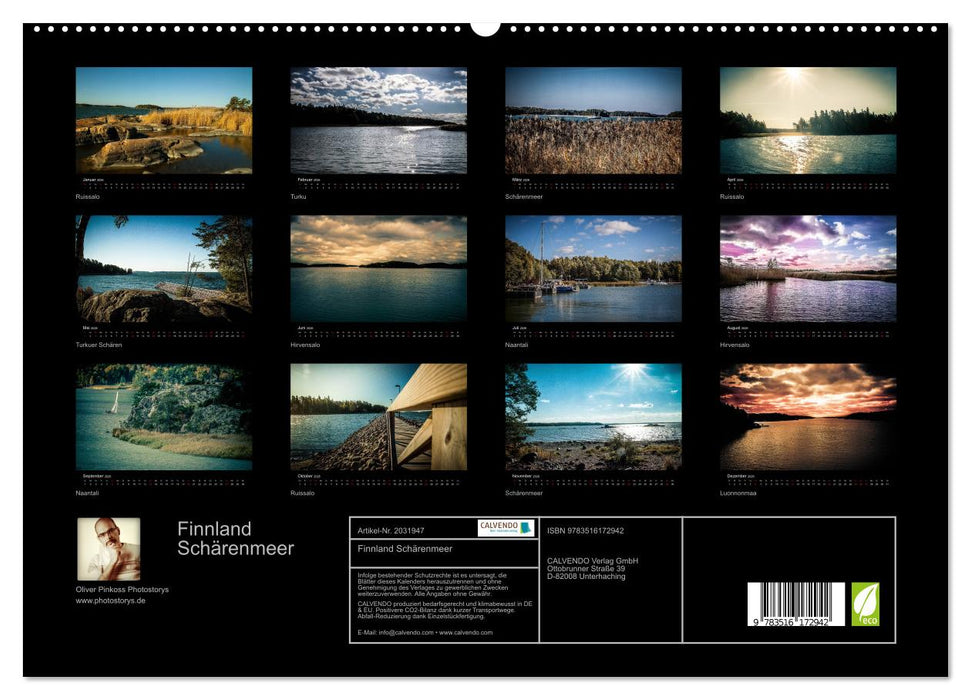 Finnland Schärenmeer (CALVENDO Premium Wandkalender 2026)