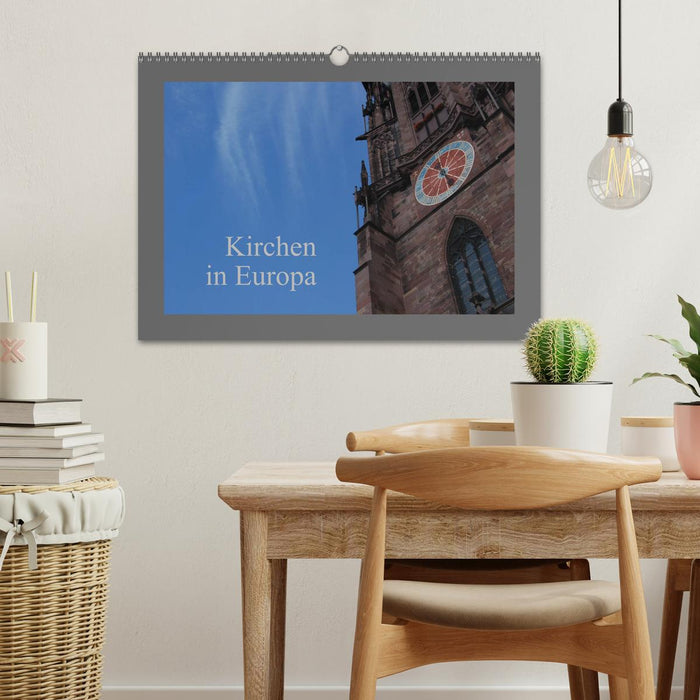 Kirchen in Europa (CALVENDO Wandkalender 2026)