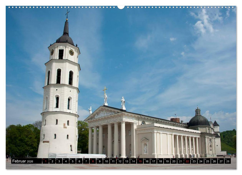 Hauptstädte des Baltikums (CALVENDO Premium Wandkalender 2026)
