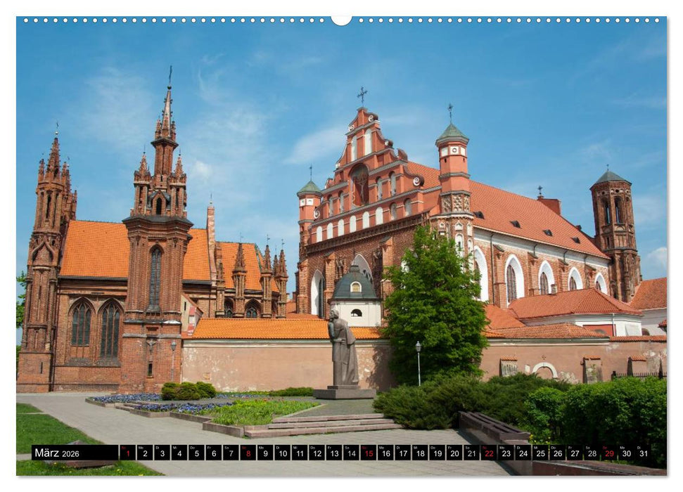 Hauptstädte des Baltikums (CALVENDO Premium Wandkalender 2026)