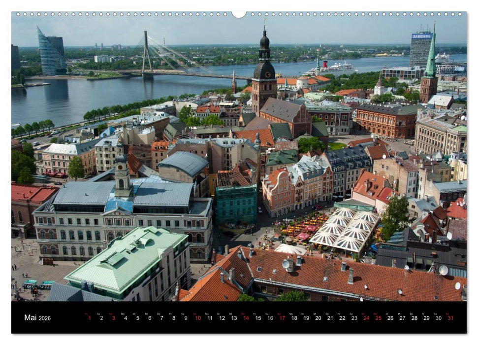 Hauptstädte des Baltikums (CALVENDO Premium Wandkalender 2026)