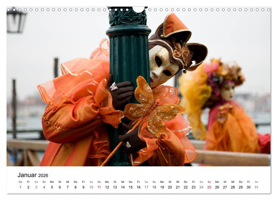 Carnevale di Venezia 2026 (CALVENDO Wandkalender 2026)