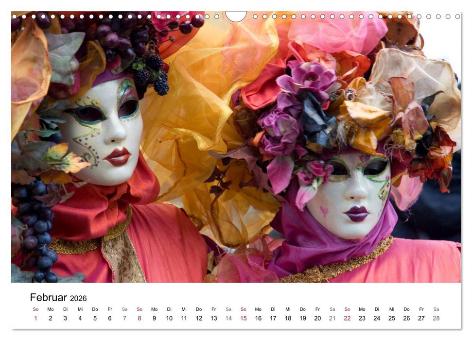 Carnevale di Venezia 2026 (CALVENDO Wandkalender 2026)