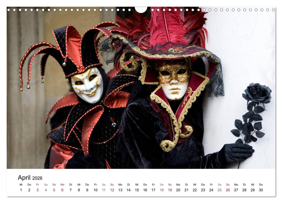 Carnevale di Venezia 2026 (CALVENDO Wandkalender 2026)