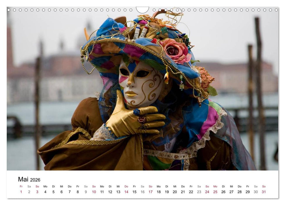 Carnevale di Venezia 2026 (CALVENDO Wandkalender 2026)