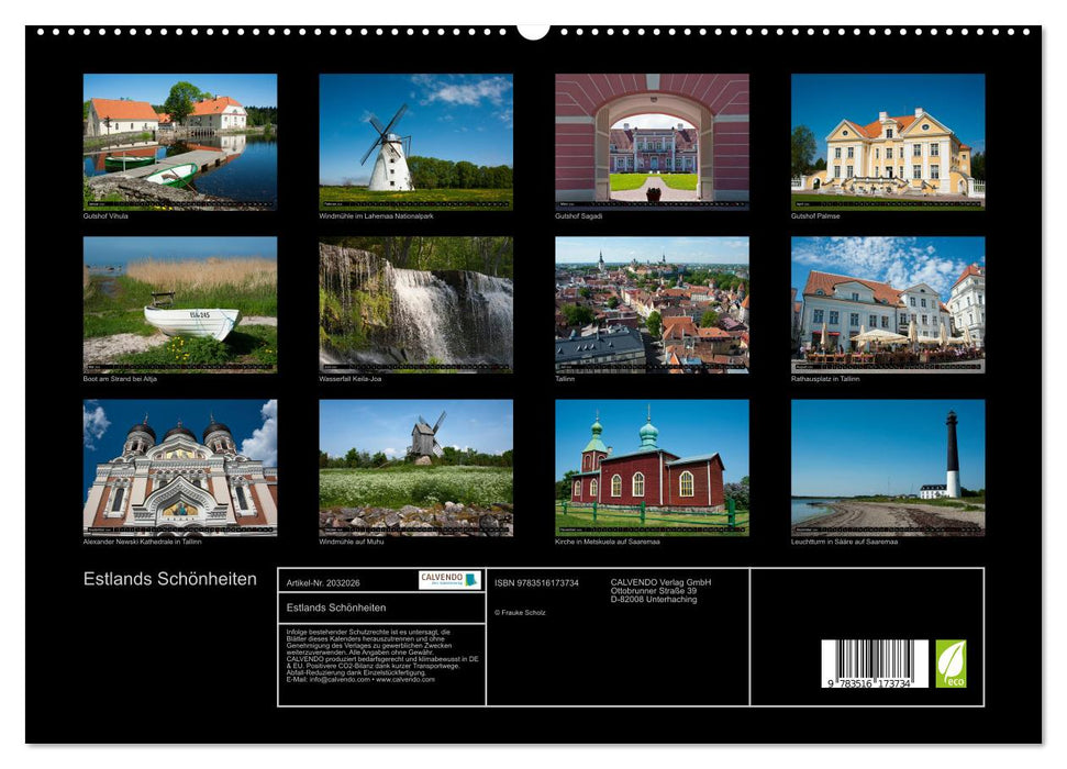 Estlands Schönheiten (CALVENDO Premium Wandkalender 2026)