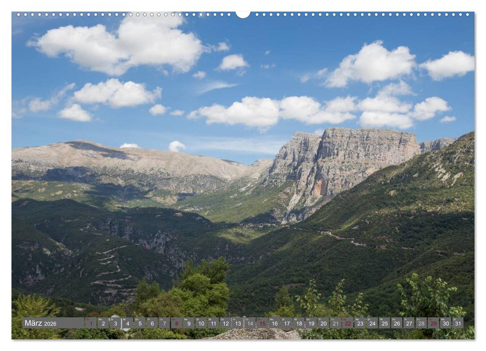 Griechenland 2026 - Zagorochoria und Vikos-Schlucht (CALVENDO Premium Wandkalender 2026)