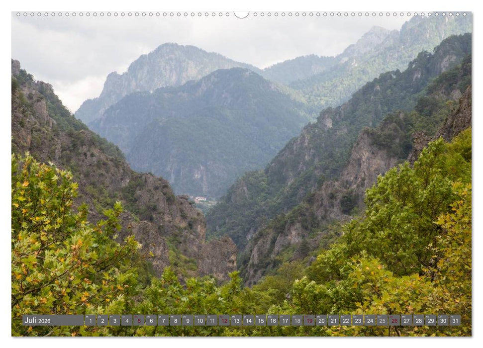 Griechenland 2026 - Zagorochoria und Vikos-Schlucht (CALVENDO Premium Wandkalender 2026)