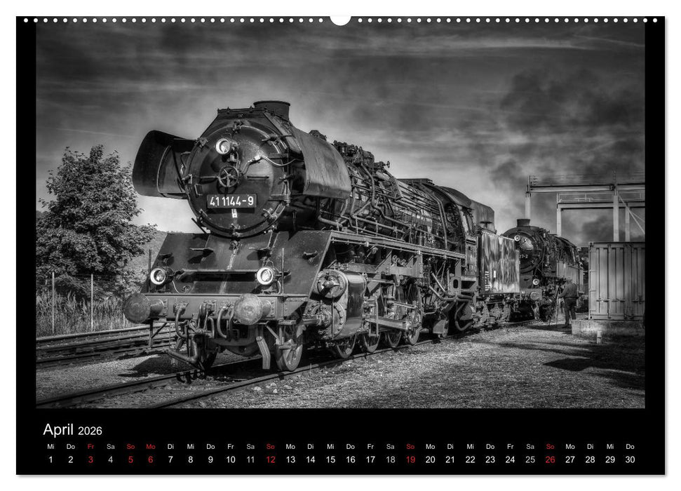 Dampflokomotiven (CALVENDO Premium Wandkalender 2026)