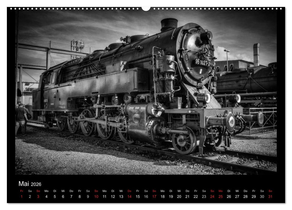 Dampflokomotiven (CALVENDO Premium Wandkalender 2026)