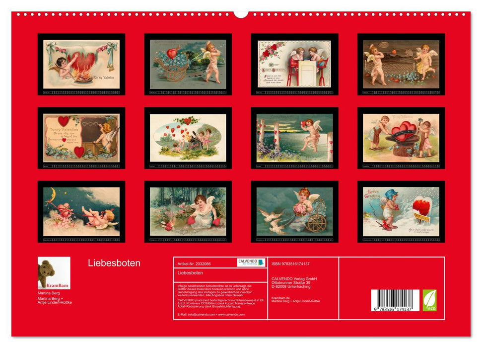 Liebesboten (CALVENDO Premium Wandkalender 2026)