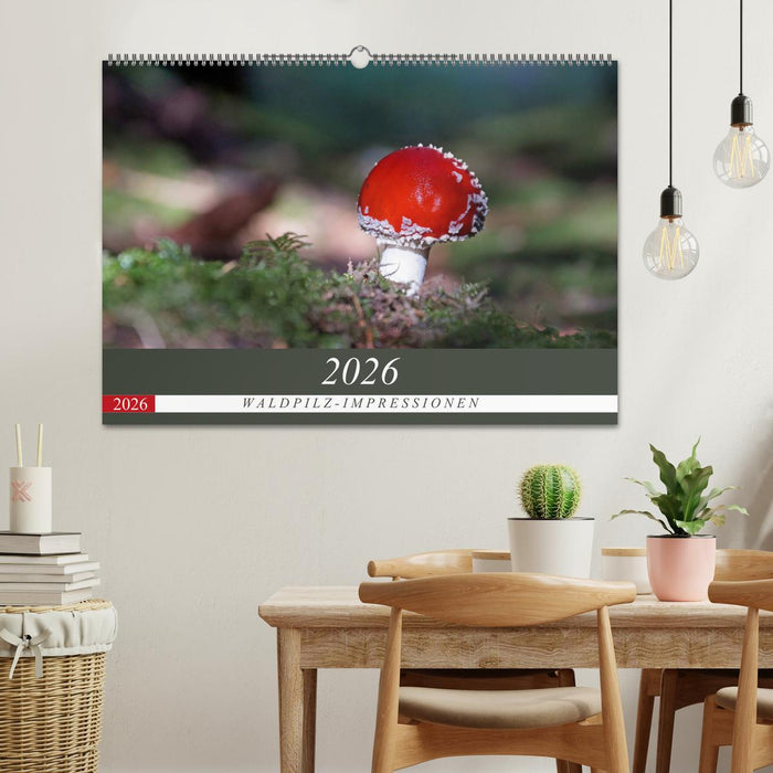 Waldpilz-Impressionen (CALVENDO Wandkalender 2026)