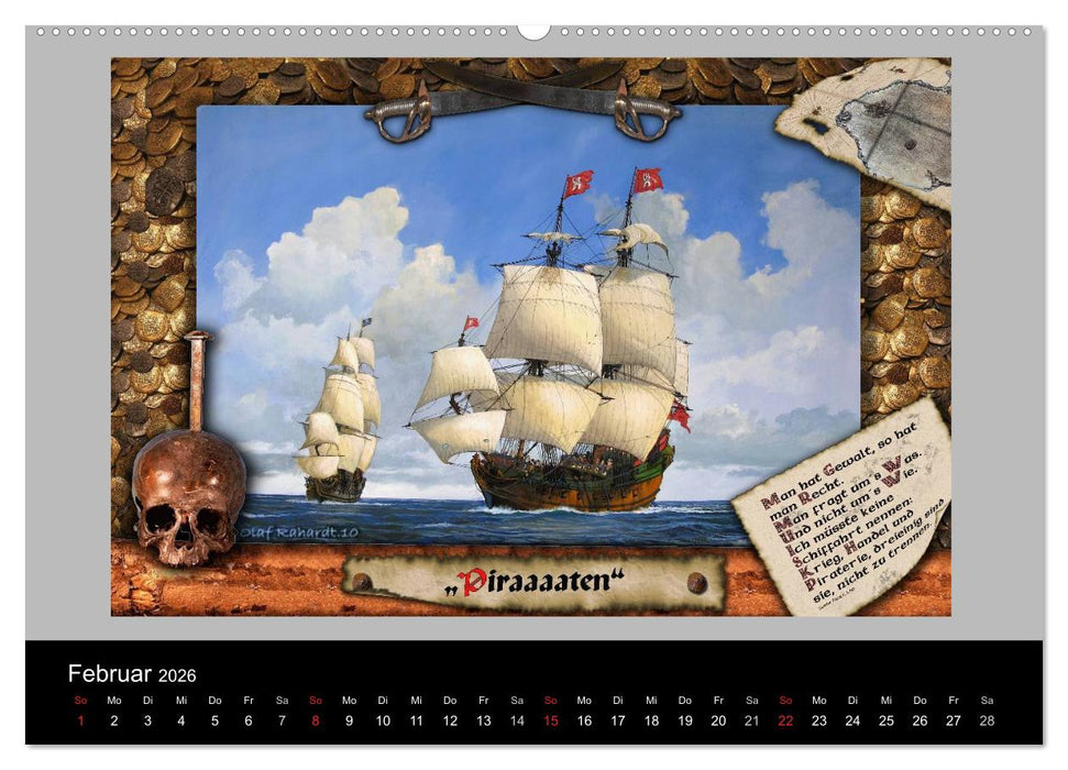 Schiffe im Spiegel ihrer Zeit (CALVENDO Wandkalender 2026)