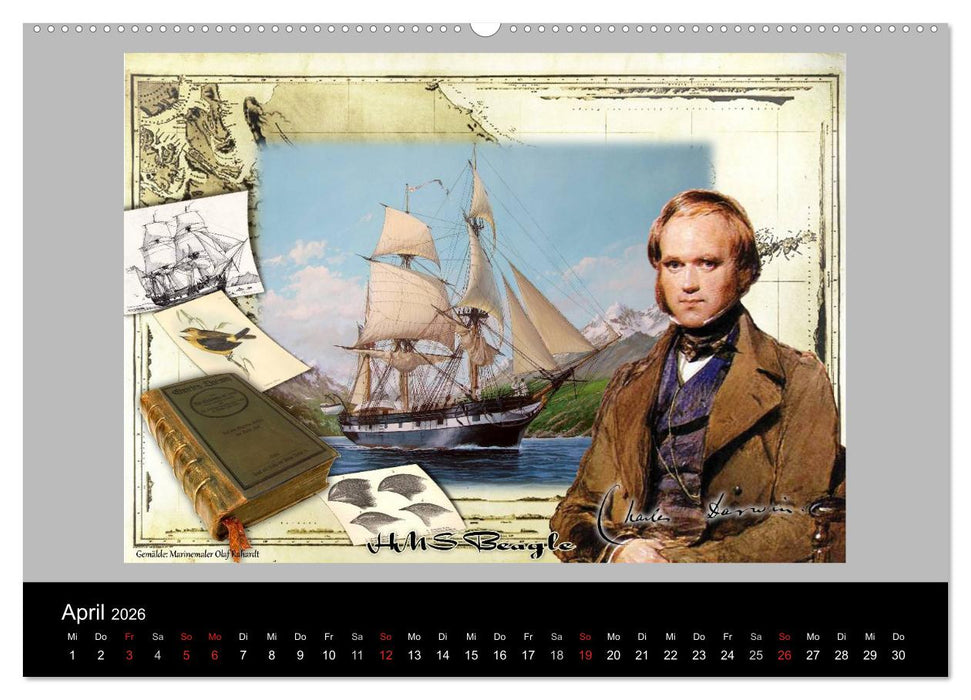 Schiffe im Spiegel ihrer Zeit (CALVENDO Wandkalender 2026)