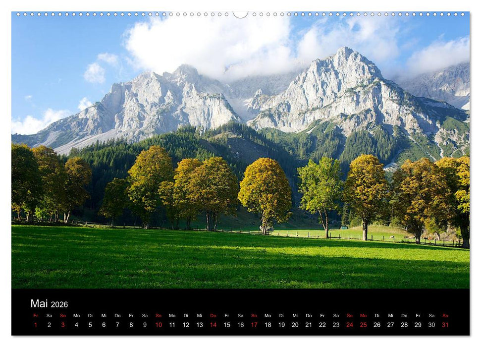 Der Dachstein - Massiv in den Alpen (CALVENDO Wandkalender 2026)