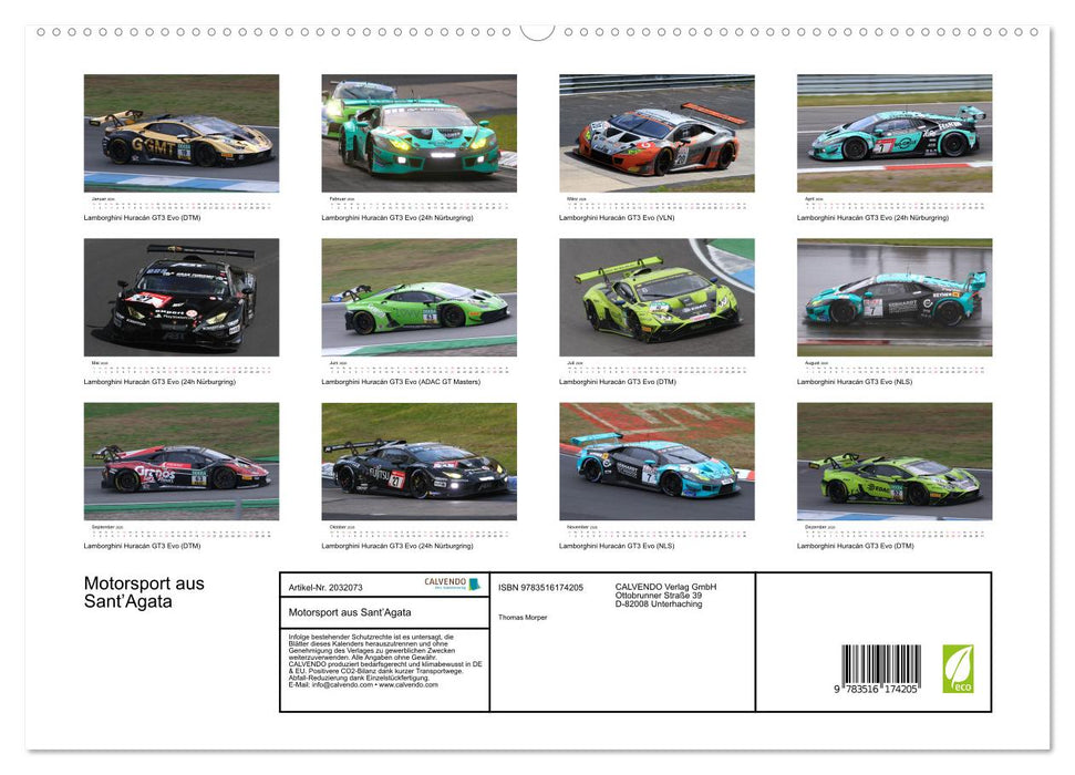 Motorsport aus Sant’Agata (CALVENDO Premium Wandkalender 2026)
