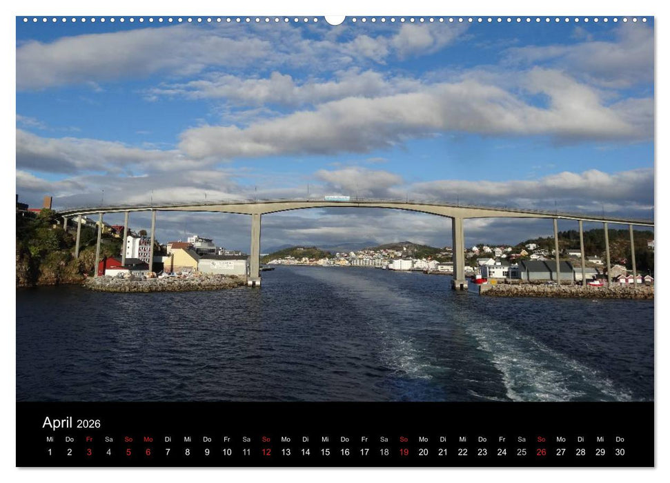 Impressionen von Norwegen entlang der Hurtigruten (CALVENDO Wandkalender 2026)