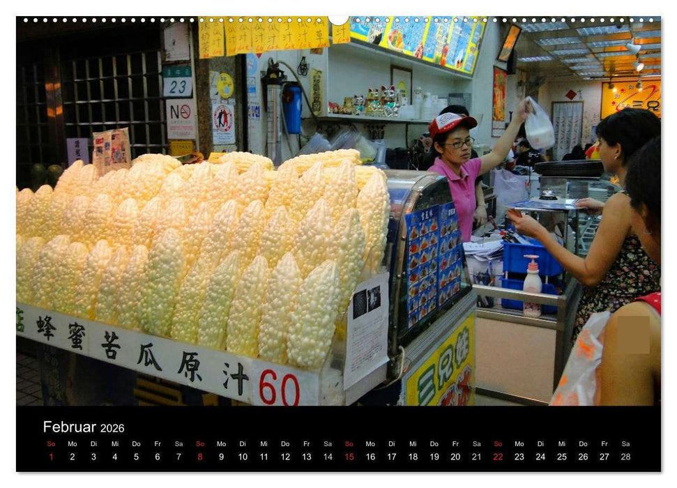 Taiwan kulinarisch erleben (CALVENDO Wandkalender 2026)
