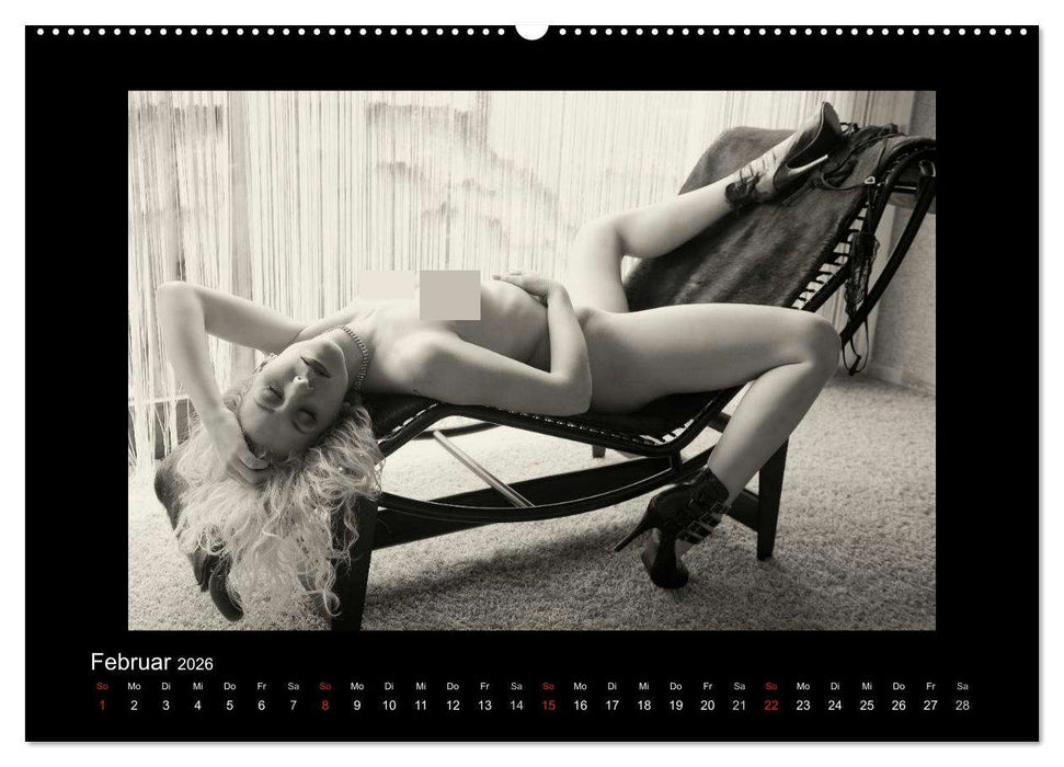 Schönheiten in schwarz-weiss (CALVENDO Premium Wandkalender 2026)