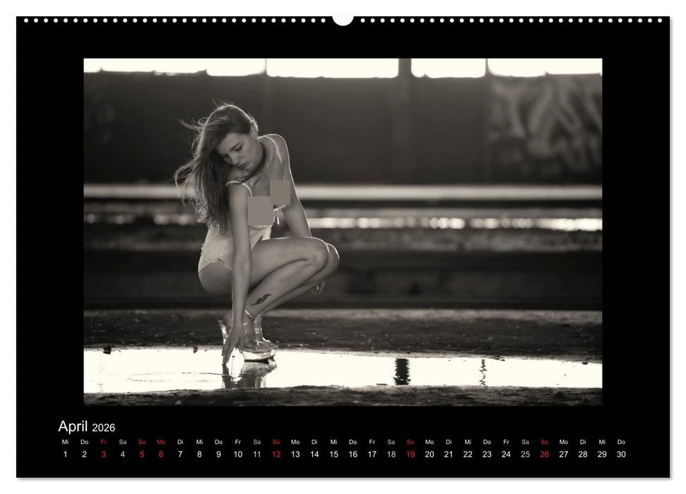 Schönheiten in schwarz-weiss (CALVENDO Premium Wandkalender 2026)