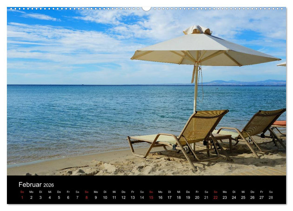 Chalkidiki: Kassandra, Sithonia, Athos (CALVENDO Wandkalender 2026)
