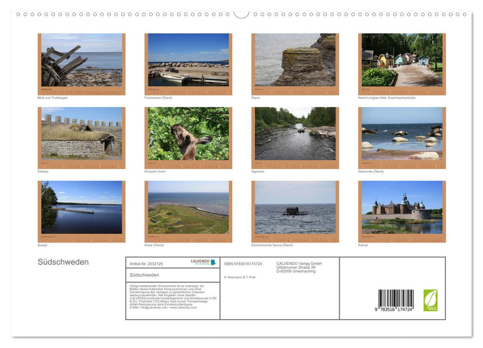 Südschweden (CALVENDO Premium Wandkalender 2026)