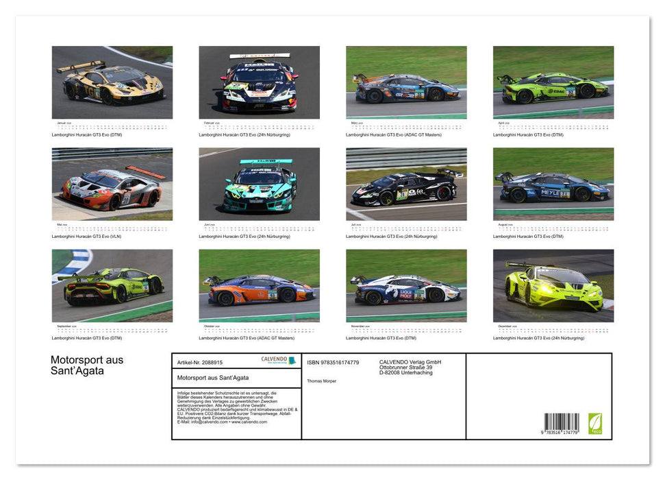 Motorsport aus Sant’Agata (CALVENDO Wandkalender 2026)