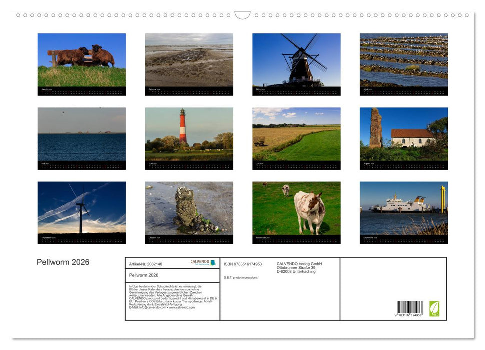 Pellworm 2026 (CALVENDO Wandkalender 2026)