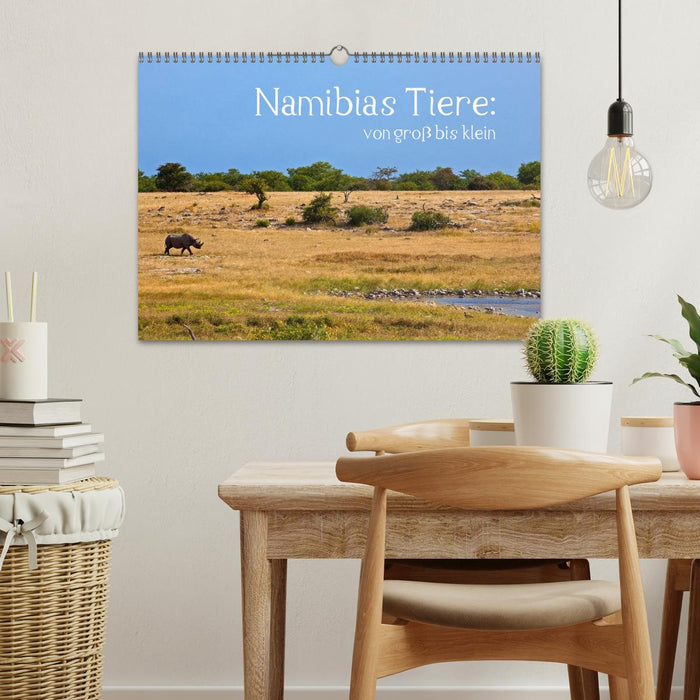 Namibias Tiere: von groß bis klein (CALVENDO Wandkalender 2026)