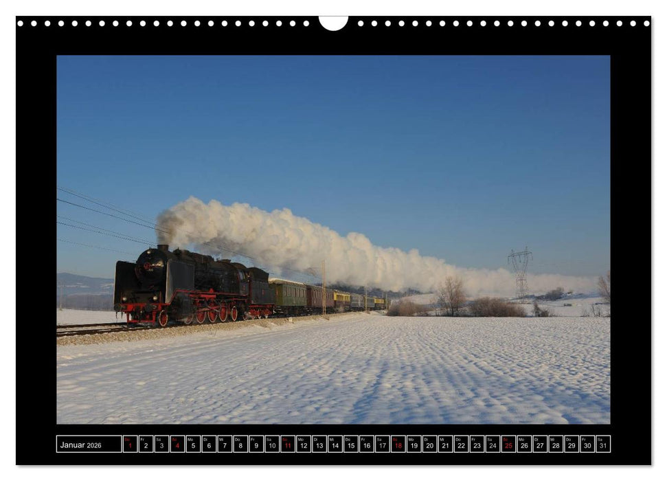 Eisenbahndampfromantik (CALVENDO Wandkalender 2026)