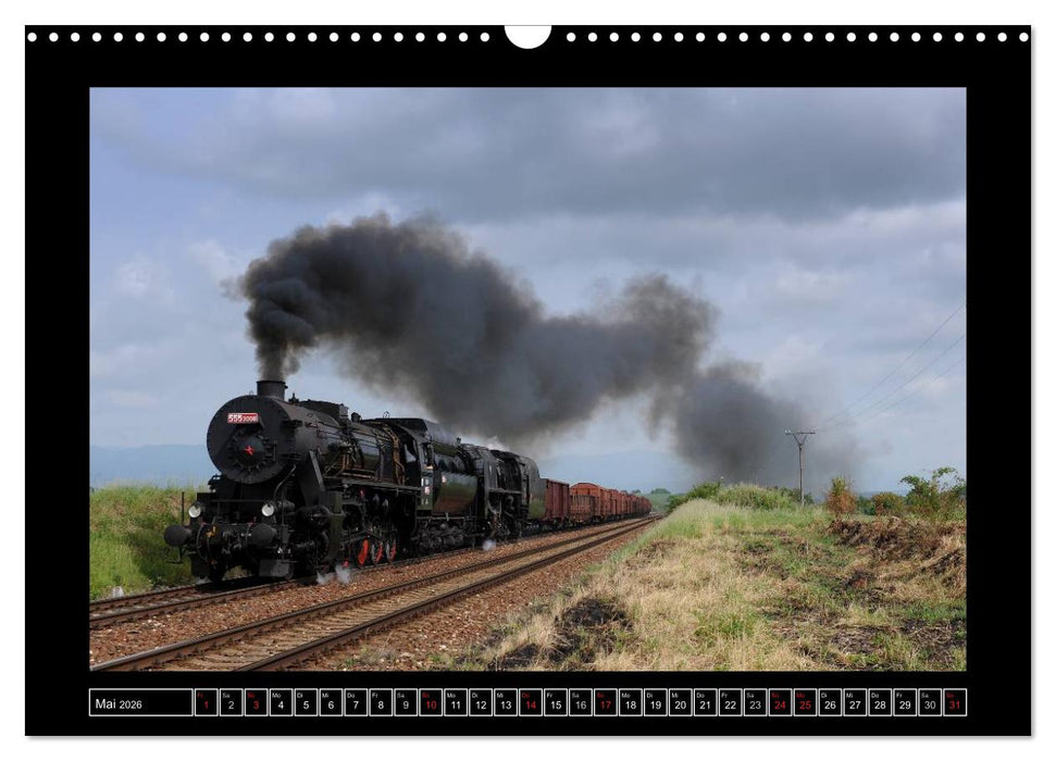 Eisenbahndampfromantik (CALVENDO Wandkalender 2026)