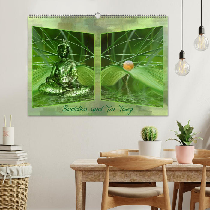 Buddha und Yin Yang (CALVENDO Wandkalender 2026)